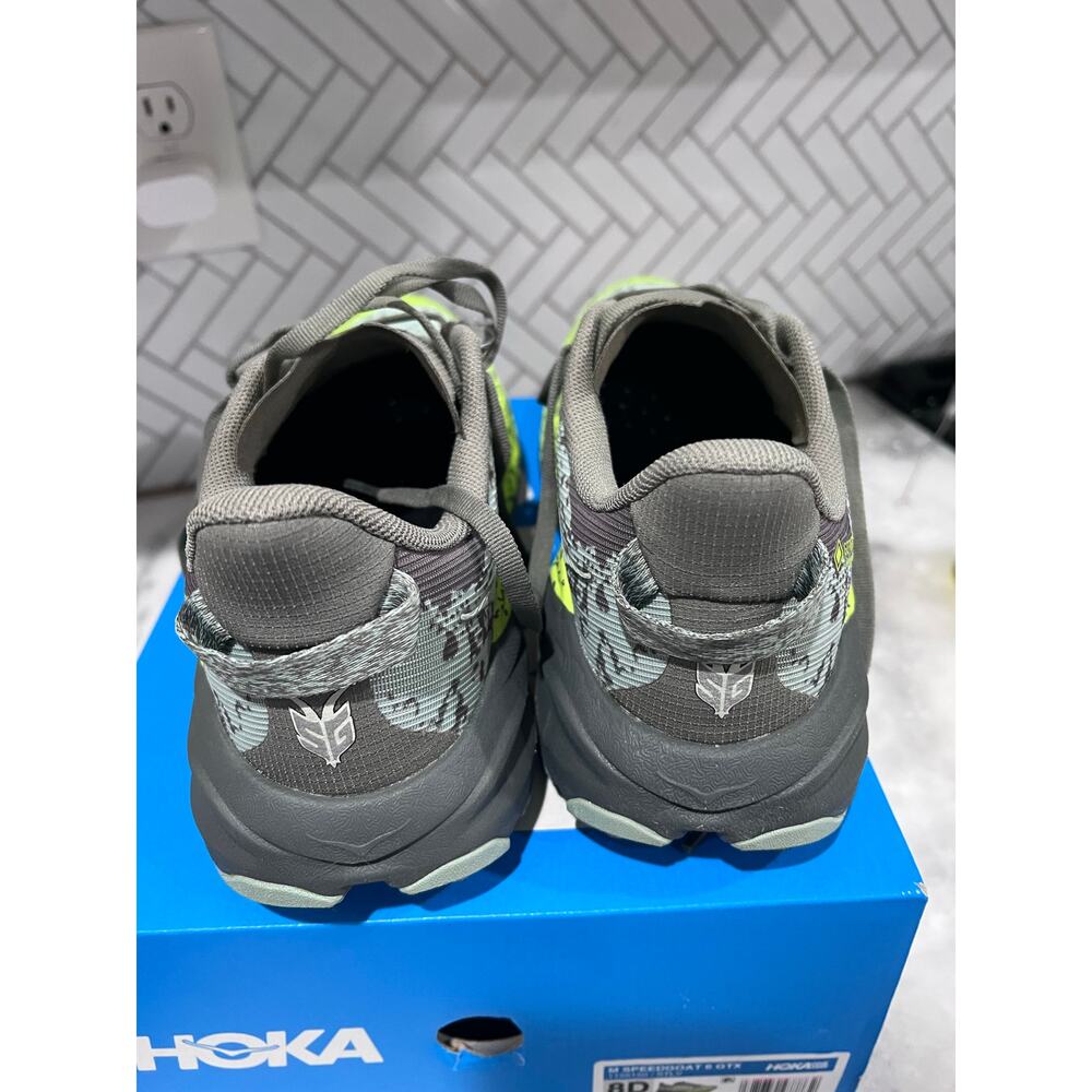 Hoka One One Speedgoat 6 GTX Mens 8 Slate Aloe Green Waterproof Trail Run - Picture 13 of 13
